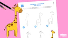 Apprendre à dessiner : une girafe