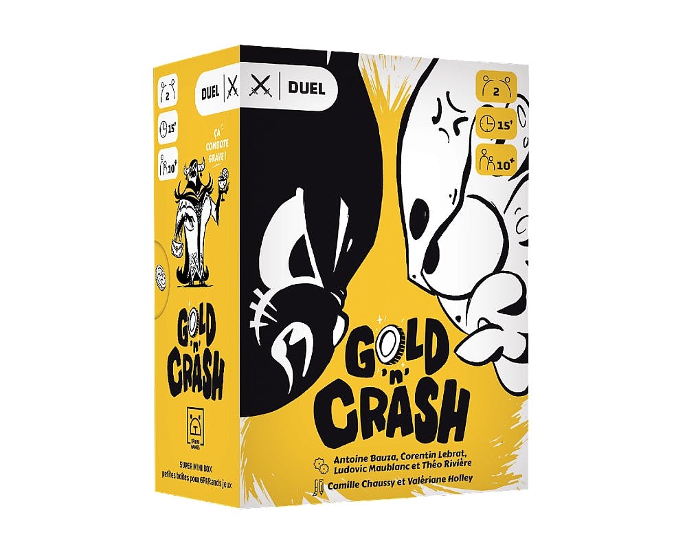 Gold'n Crash - un jeu de société qui peut se jouer à deux  