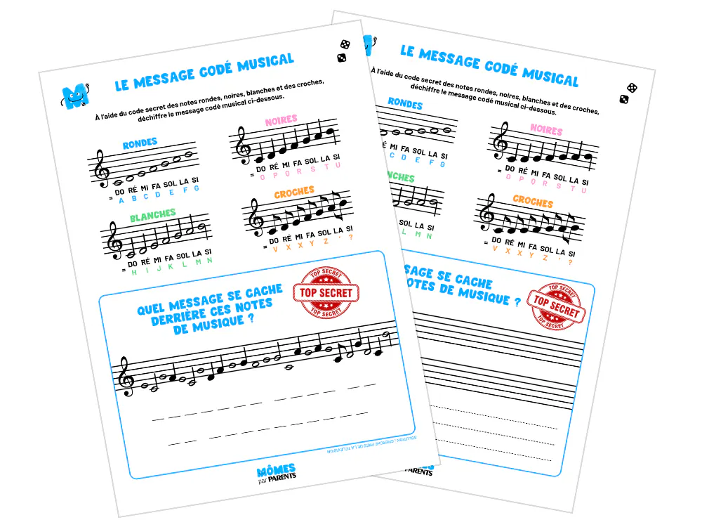 Découvrez et créez un code secret musical pour chasse au trésor | MOMES