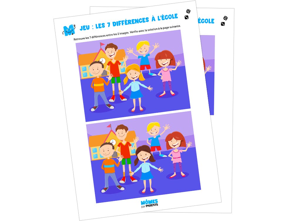 Téléchargez gratuitement le jeu des 7 erreurs à l'école | MOMES