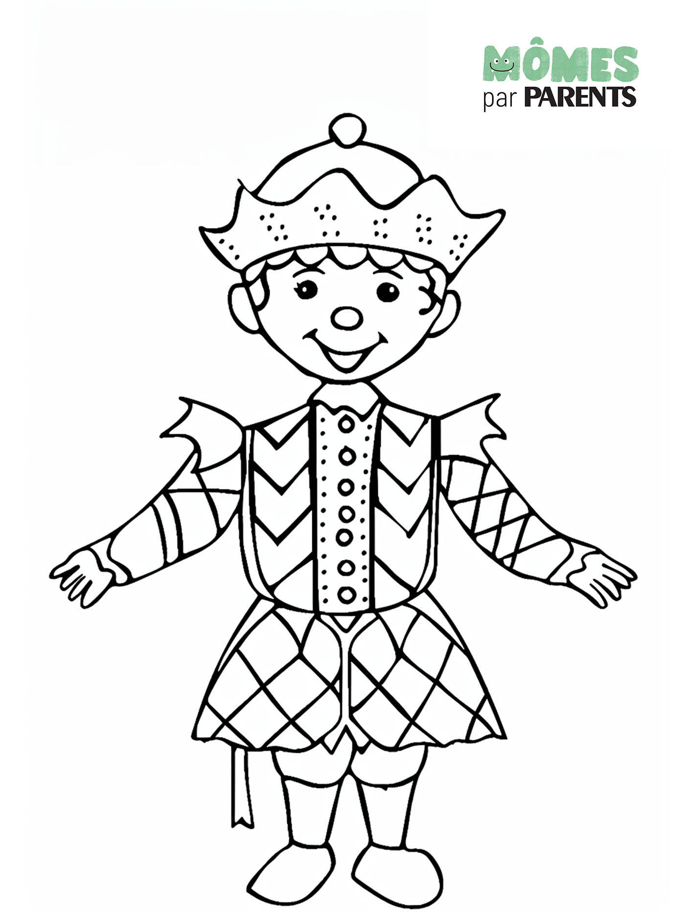 Arlequin Colorier Et Imprimer Arlequin Facile Dessiner XFQS