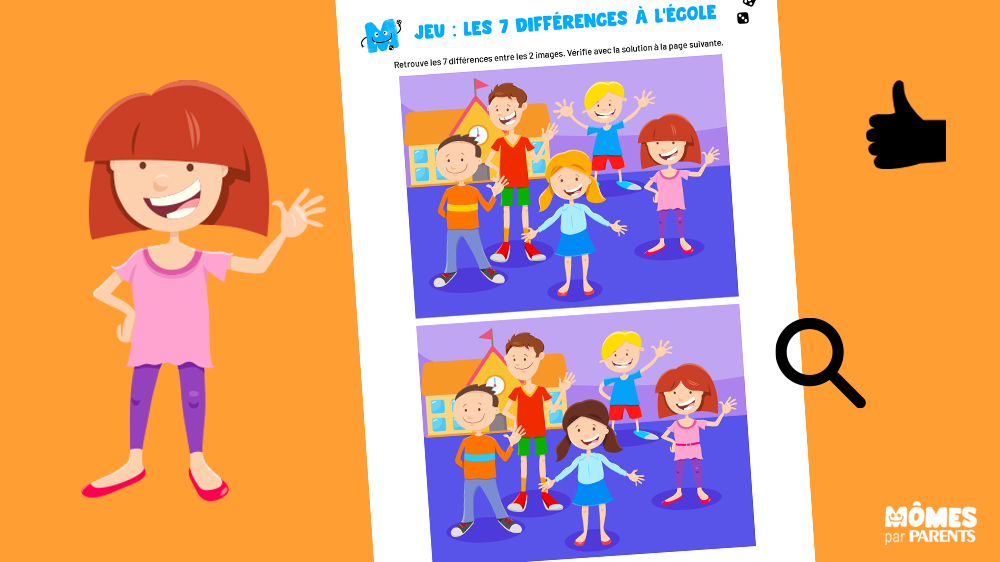 Téléchargez gratuitement le jeu des 7 erreurs à l'école | MOMES
