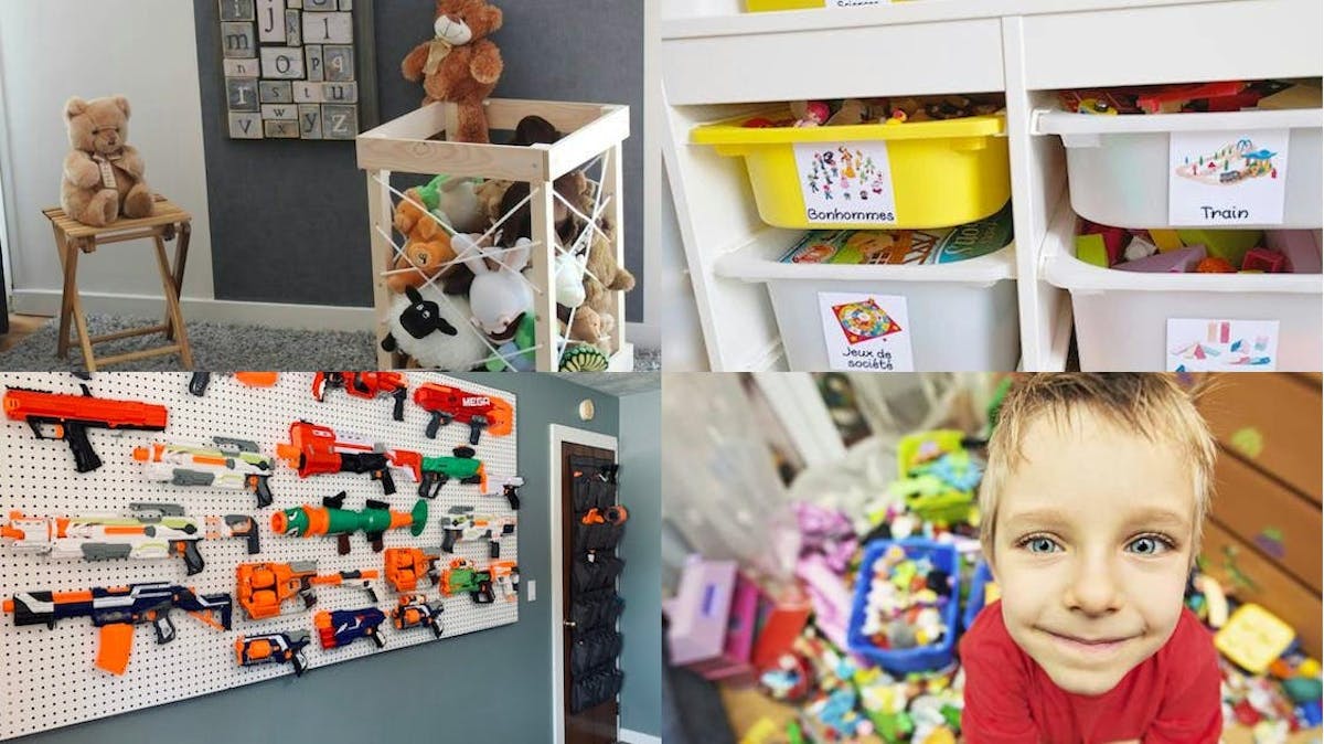 20 astuces pour ranger les jouets des enfants à la maison