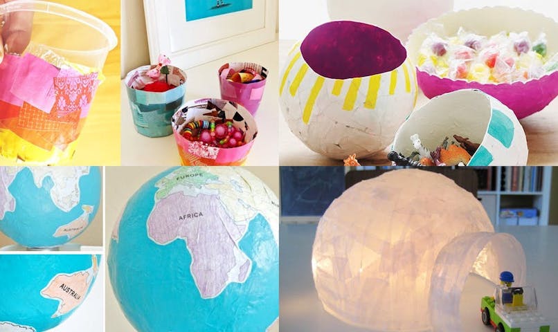 Des idées de bricolages en papier maché pour les
enfants