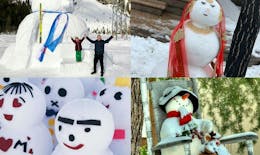 Les 10 plus beaux bonhommes de neige du monde
