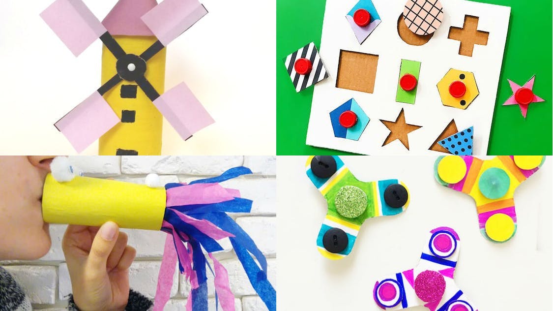 Récup : 15 DIY de jouets en carton avec les enfants |