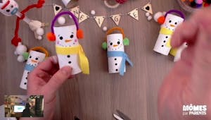 Vidéo - Replay - Mômes Part en Live - bonhomme de neige en rouleau de papier toilette