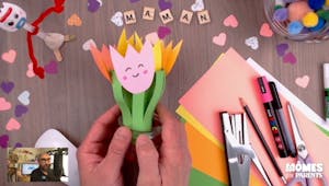 Vidéo - Replay - Mômes Part en Live - bouquet de fleurs en papier pour fête des mères