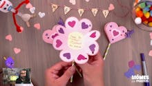 Vidéo - Replay - Mômes Part en Live - cadeau fin d'année - message en forme de fleur 