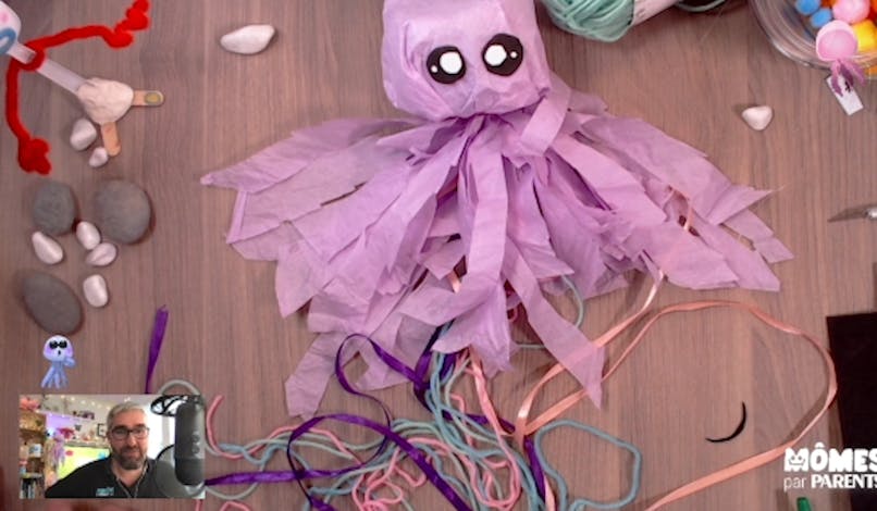 Vidéo - Replay - Mômes Part en Live - une méduse à suspendre