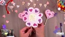 Vidéo - Replay - Mômes Part en Live - cadeau fin d'année - message en forme de fleur